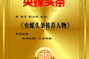 央媒头条推荐人物-刘文新